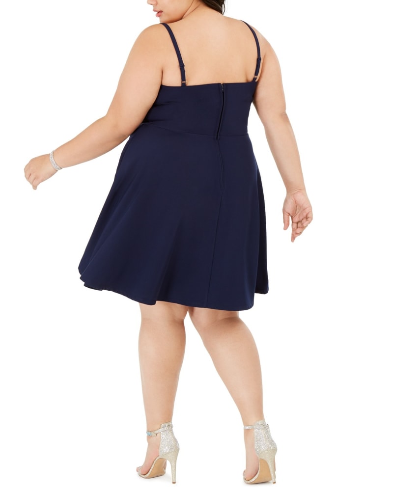 City studio clearance navy blue dress